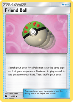 Friend Ball (프랜드볼) (Reverse Holo) - 131/168 - Sun & Moon - Celestial Storm - Near Mint - (영문판)