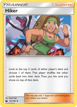 Hiker (등산가) (Reverse Holo) - 133/168 - Sun & Moon - Celestial Storm - Near Mint - (영문판)