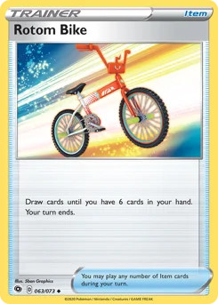 Rotom Bike (로토무자전거) (Normal) - 63/73 - Sword & Shield - Champion's Path - Near Mint - (영문판)