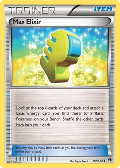 Max Elixir (맥스) (Normal) - 102/122 - XY - BREAKpoint - Near Mint - (영문판)