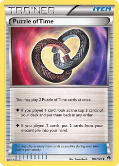 Puzzle of Time (Normal) - 109/122 - XY - BREAKpoint - Near Mint - (영문판)