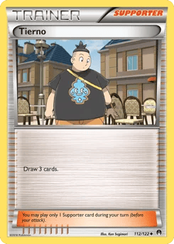 Tierno (티에르노) (Reverse Holo) - 112/122 - XY - BREAKpoint - Near Mint - (영문판)