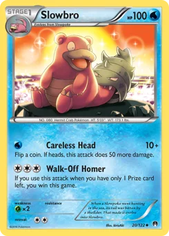 Slowbro (야도란) (Reverse Holo) - 20/122 - XY - BREAKpoint - Near Mint - (영문판)