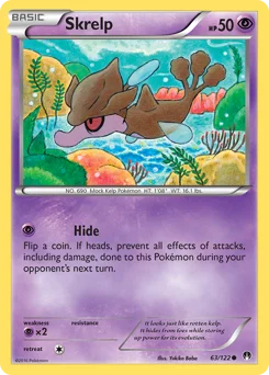 Skrelp (수레기) (Normal) - 63/122 - XY - BREAKpoint - Near Mint - (영문판)