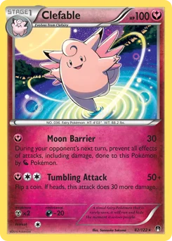 Clefable (픽시) (Reverse Holo) - 82/122 - XY - BREAKpoint - Near Mint - (영문판)