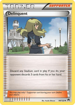 Delinquent (무서운 아가씨) (Normal) - 98/122 - XY - BREAKpoint - Near Mint - (영문판)