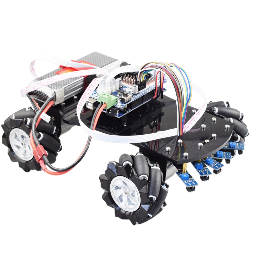 Line-Tracking-Smart-RC-Mecanum-Wheel-Robot-Car-Omni-Directional-for ...