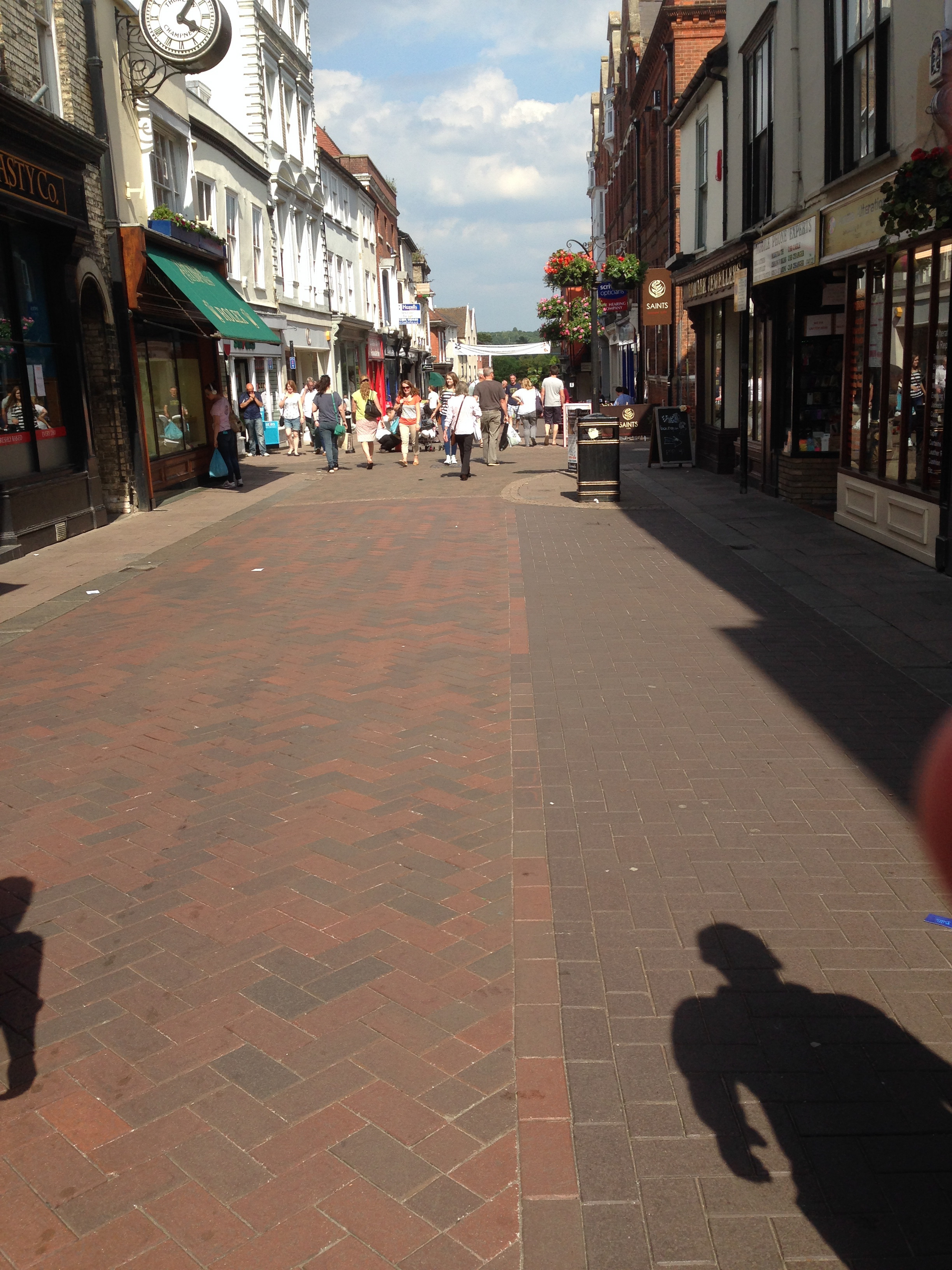 Street leading to the town centre