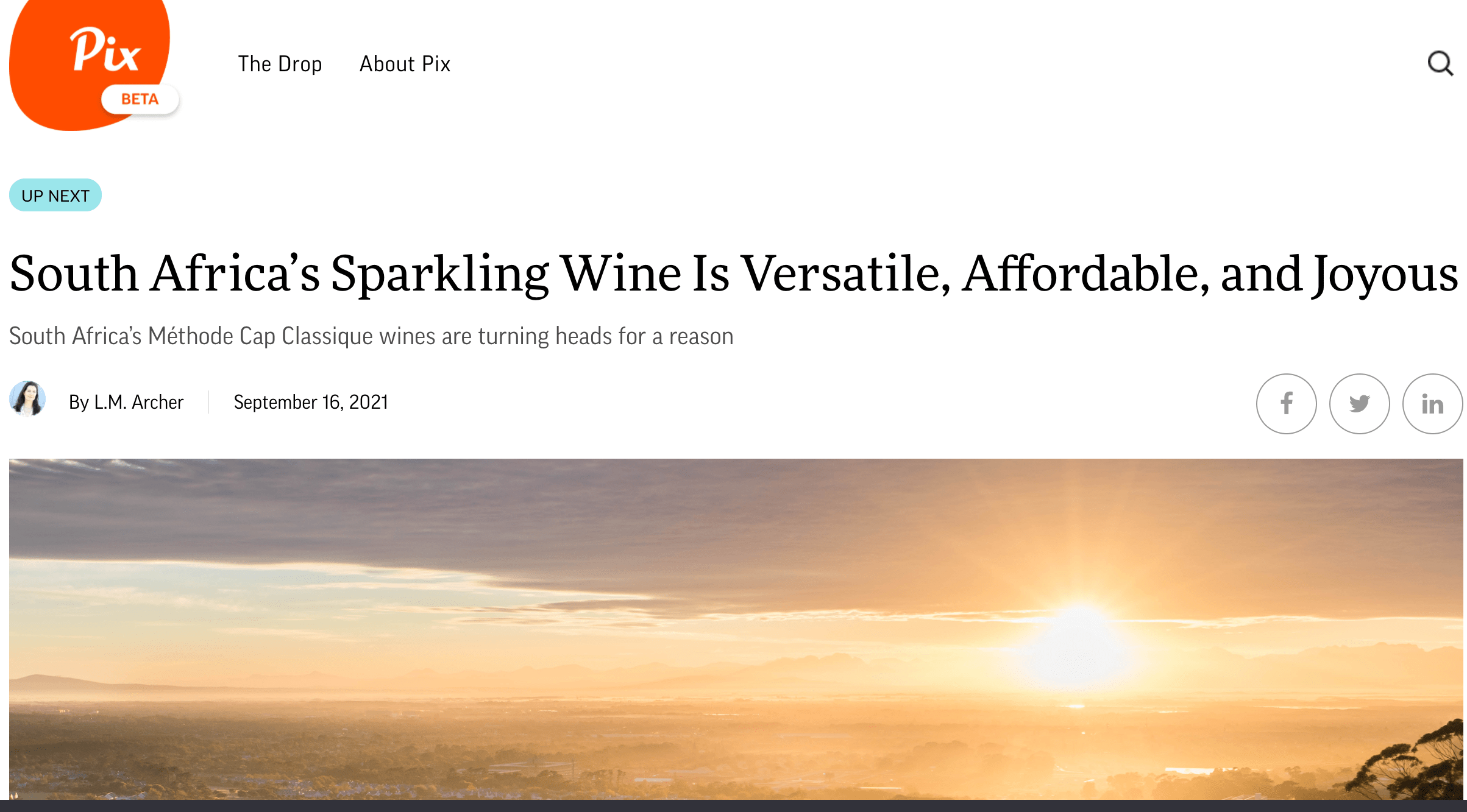 South Africa's Cap Classique sparkling wine is affordable, fun and versatile.