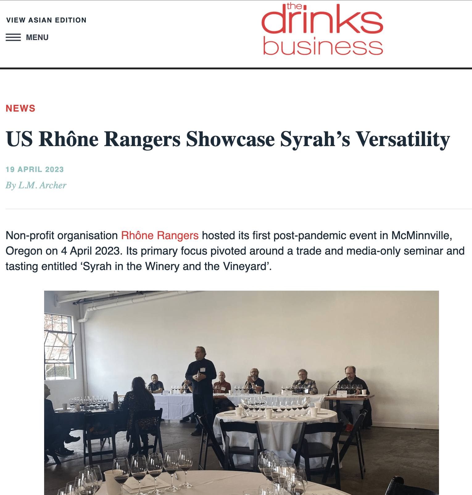 US Rhône Rangers first post-pandemic event in Oregon showcased Syrah’s versatility.