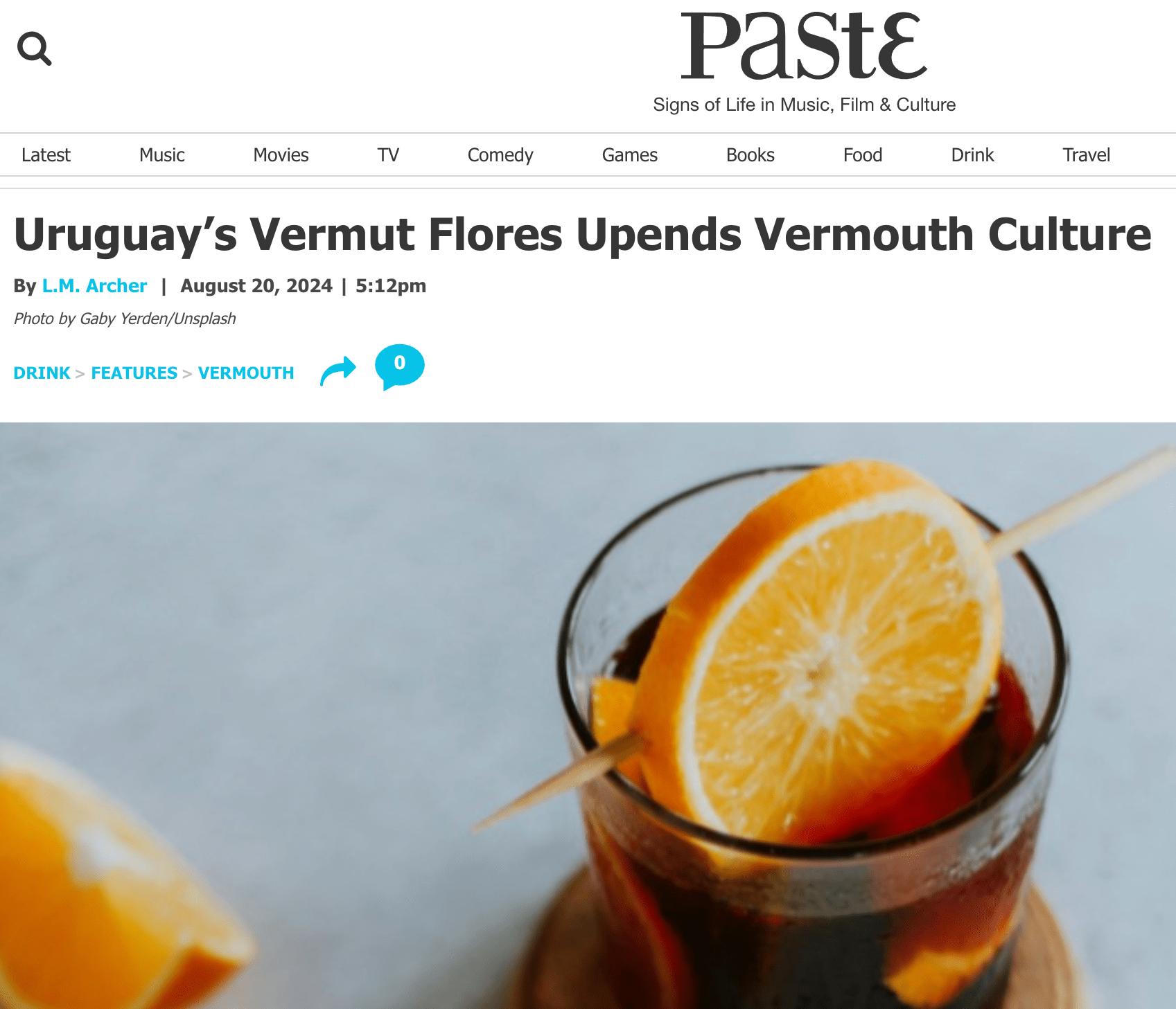 Uruguay's Vermut Flores is upending the world's vermouth culture.