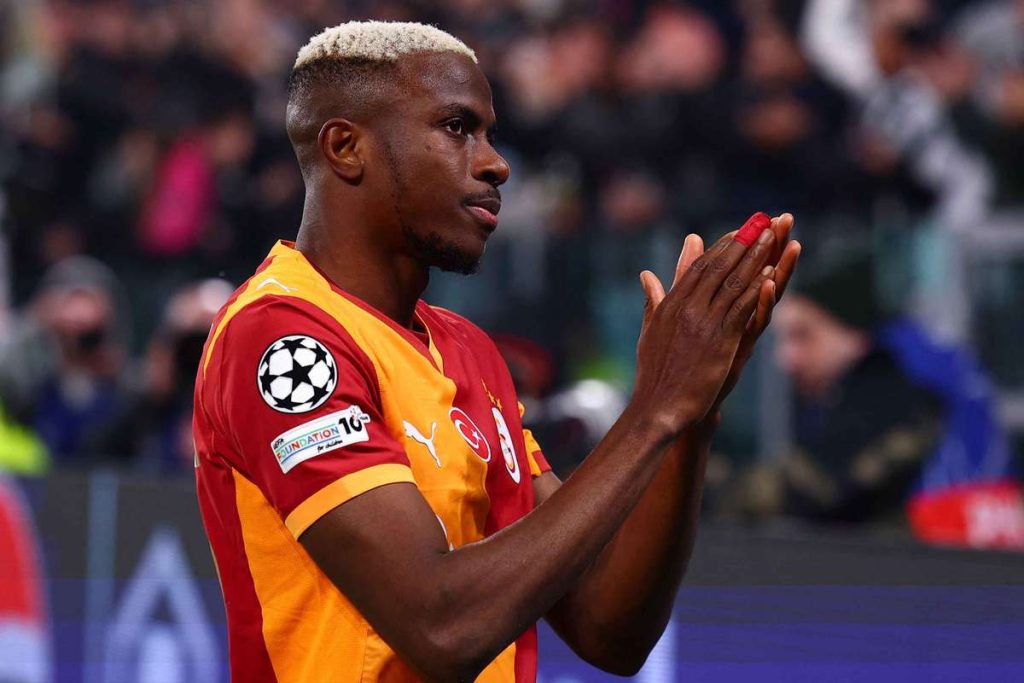 Victor Osimhen During Galatasaray Action Amid Arsenal Transfer Links