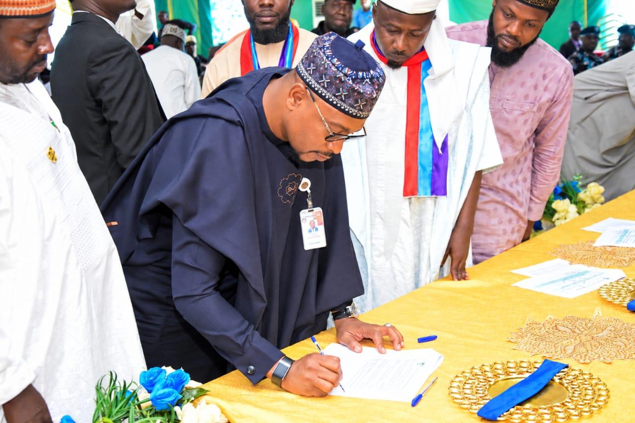 Governor Dauda Lawal And Other Governorship Candidates At The Zamfara 2027 Election Peace Accord In Gusau.