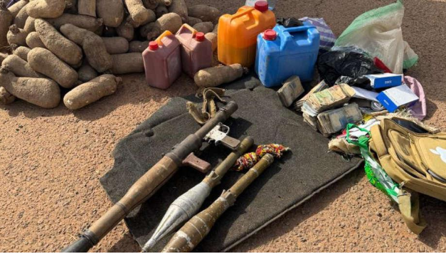 Two Rocket Launchers Reportedly Recovered By Police After A Suspected Bandit Attack In Sokoto State.