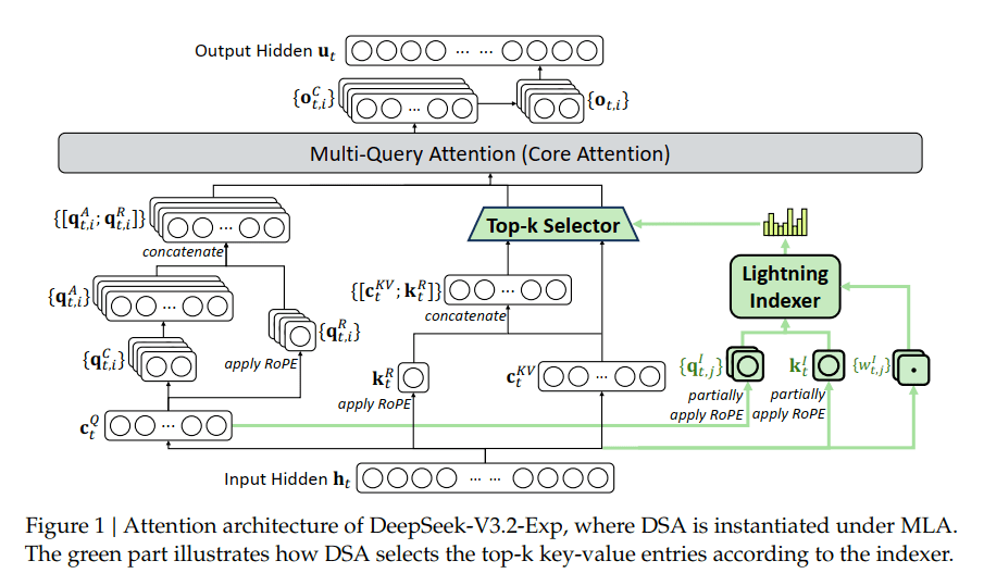 DeepSeek Sparse Attention 구조