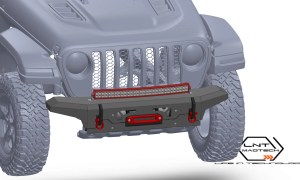 Front Bumper Design 01 for Jeep Gladiator (Sport, SportS, Overland, Rubicon) 2018-2022 [FB1JeRu20]