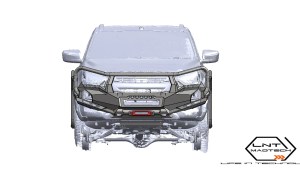 Front Bumper with Side Step Design 04 for Isuzu D-Max 2020-2023 [FB4DM19+]