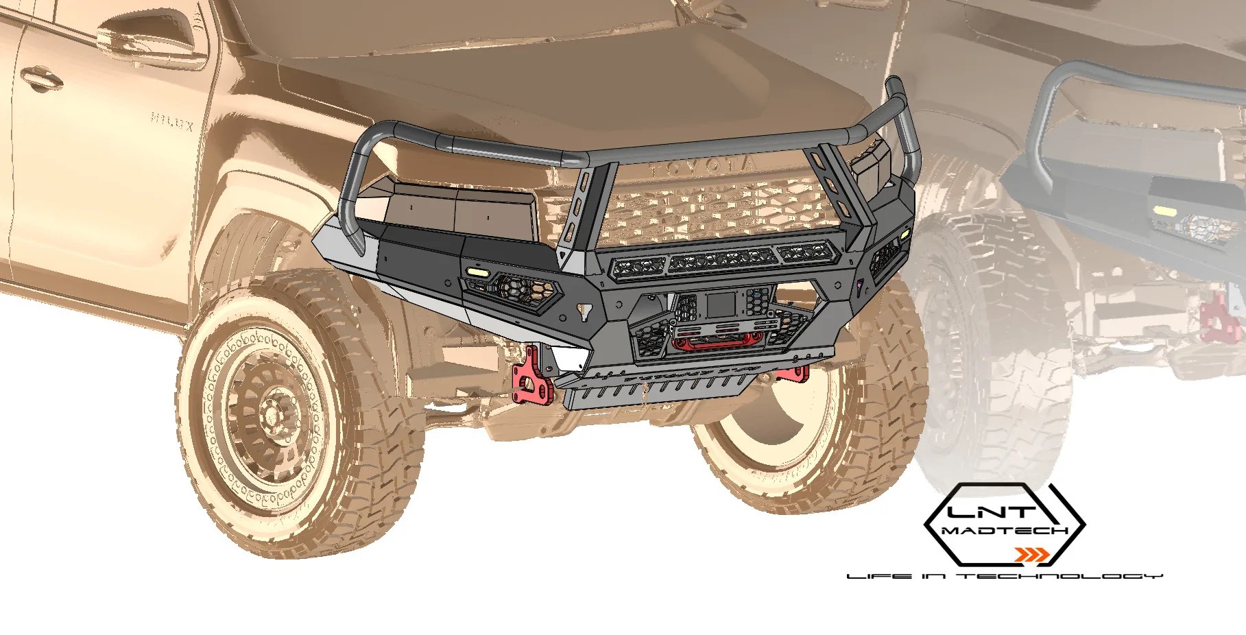 Front Bumper Design 02 for TOYOTA Hilux 2026+ [FB2H26+]