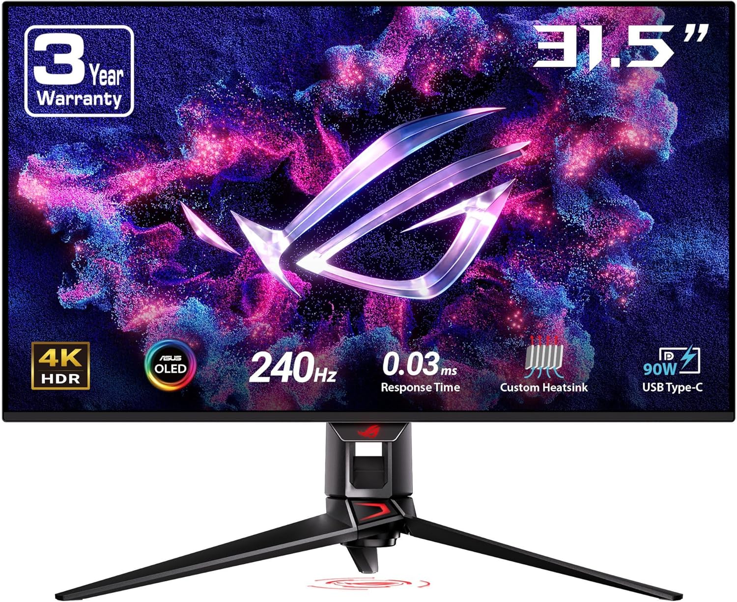 Best 4K Gaming Monitors 2026 Top 4K Displays For PC Gaming ASUS ROG Swift 32 4K OLED Gaming Monitor 