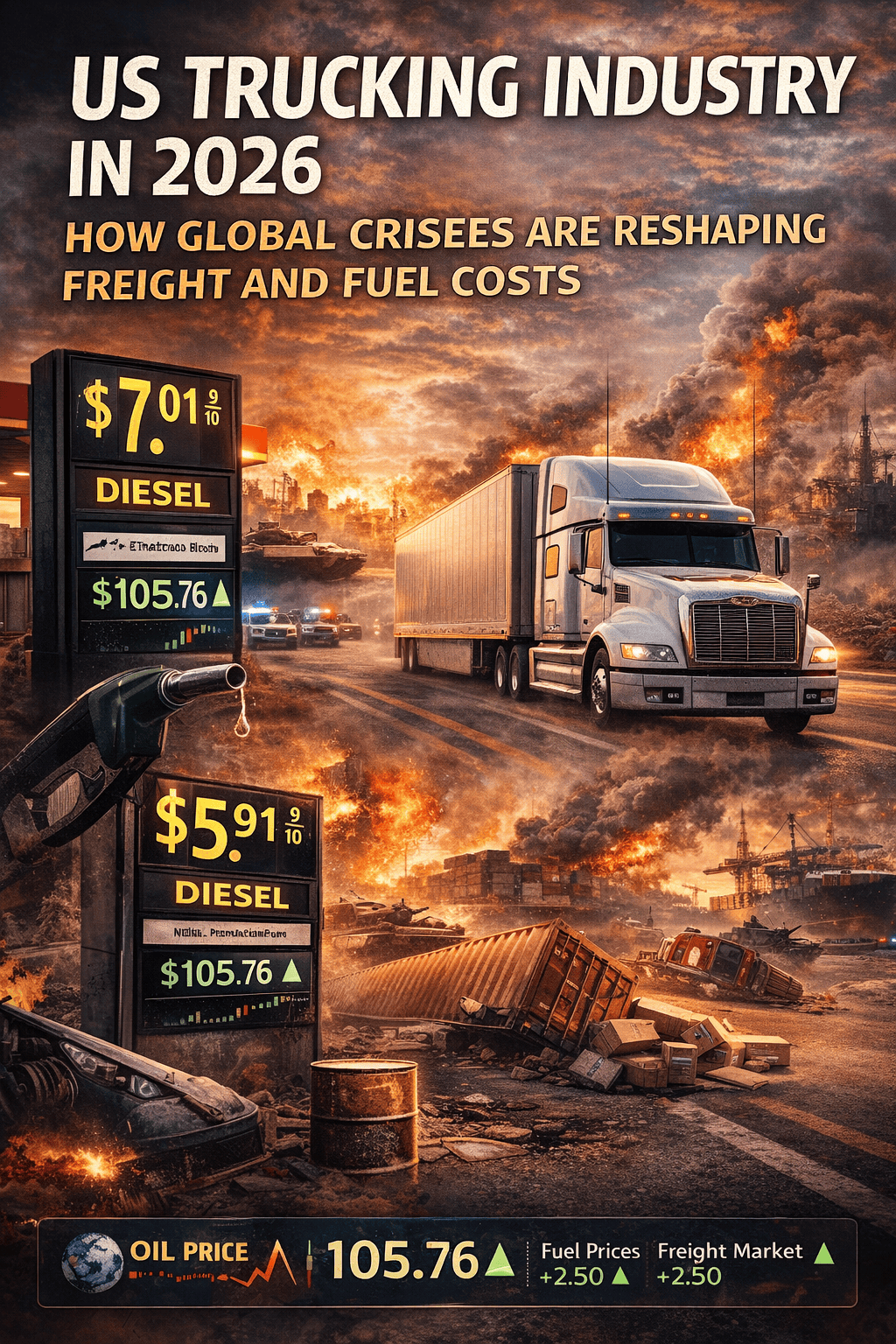 US Trucking Industry in 2026: How Global Crises Are Reshaping Freight and Fuel Costs