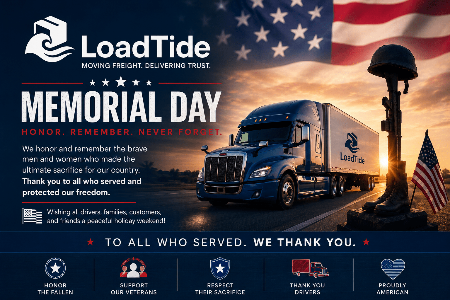 Memorial Day 2026: Honoring America’s Heroes and the Spirit of the Trucking Industry