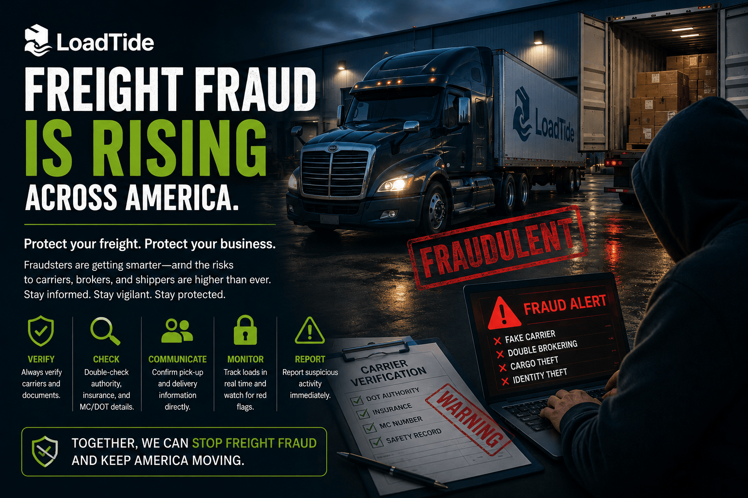 Freight Fraud Is Rising Across America: What Carriers, Brokers, and Shippers Need to Know
