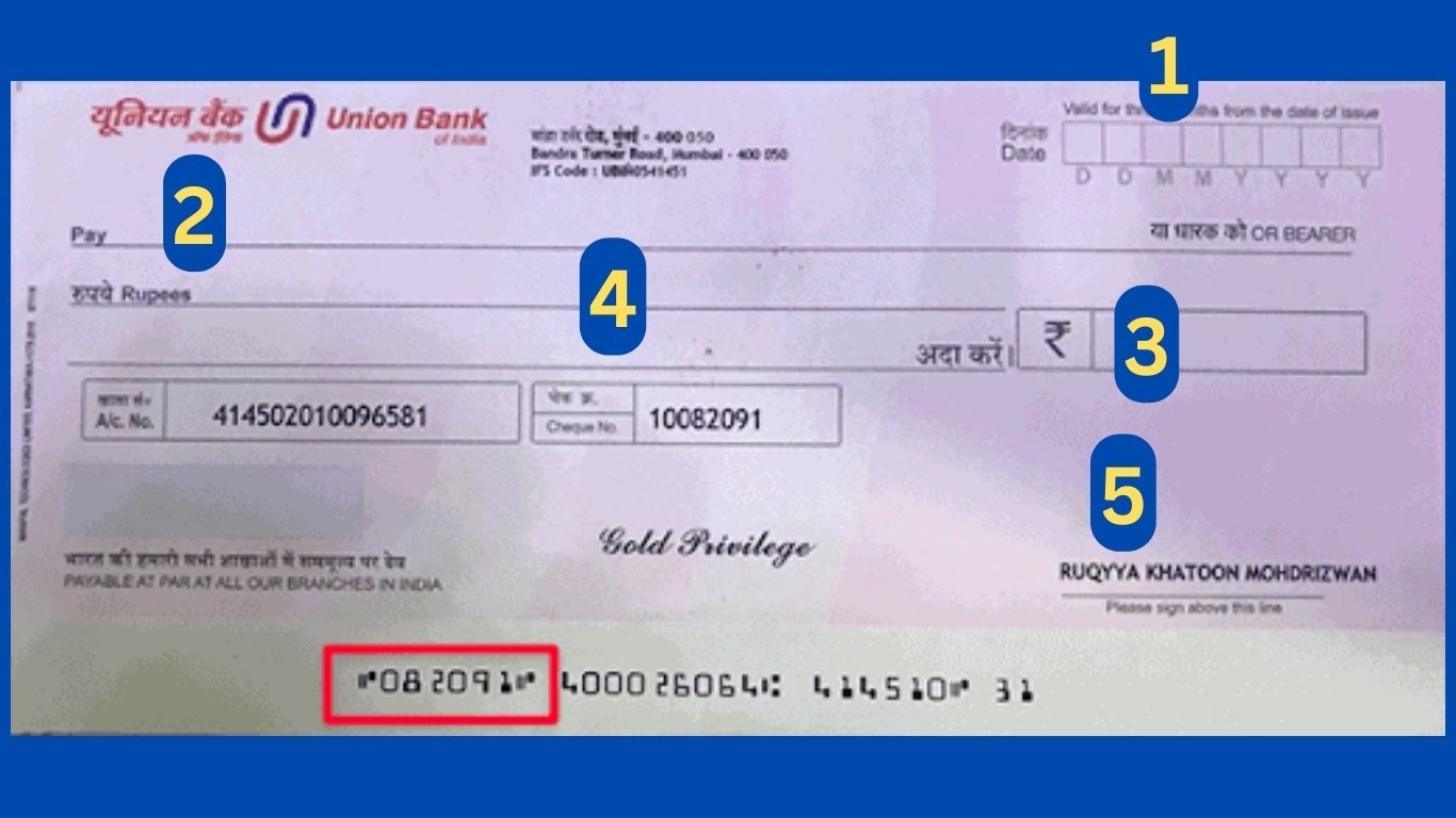 How to Fill a Cheque of Union Bank Your 7 StepbyStep Guide