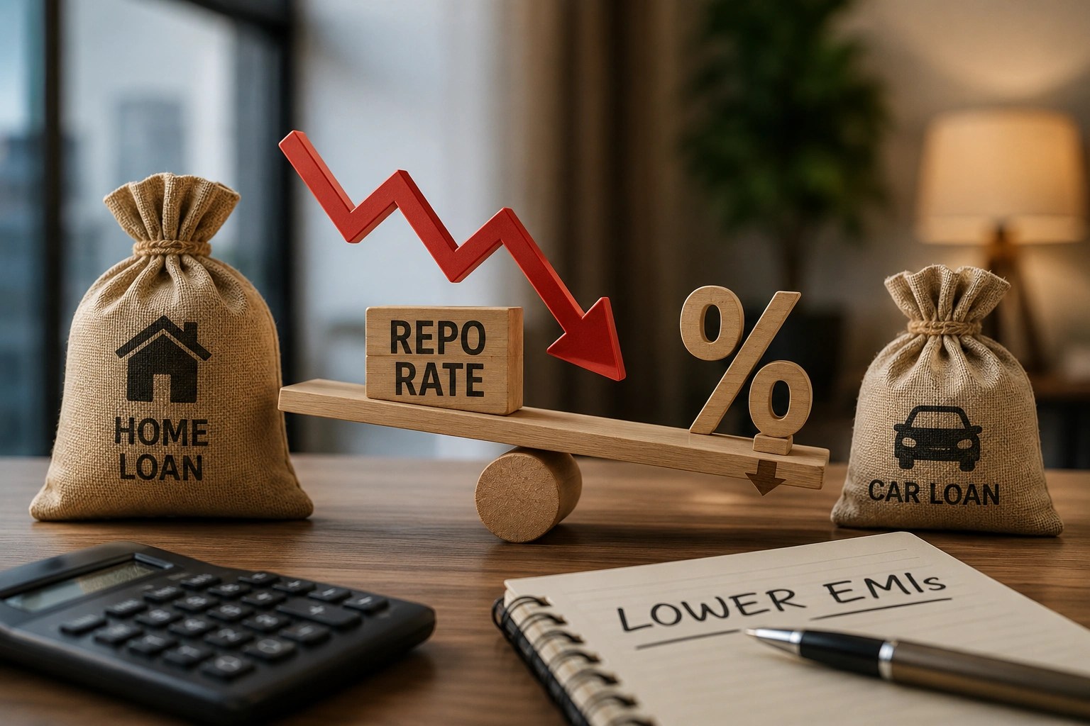 Falling Repo Rates Reduce EMIs