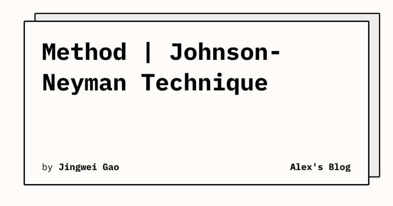 Method Johnson Neyman Technique - Best Sunset Images in 4K