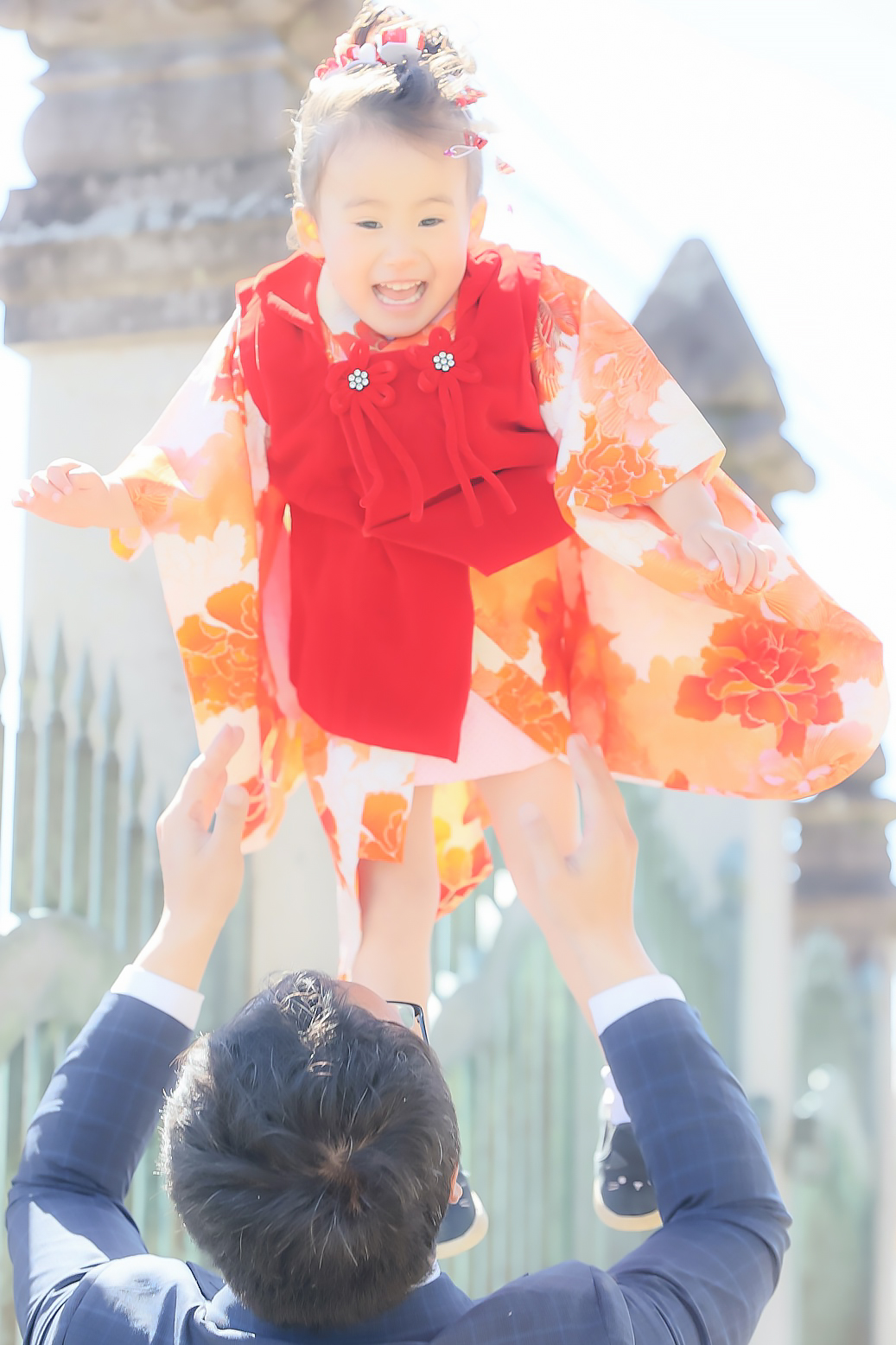 七五三に♡赤 着物 舞妓さん だらり帯 セット 七歳 7歳☆新作!!舞妓さん | 七五三の写真・家族写真「グランフォト小野写真