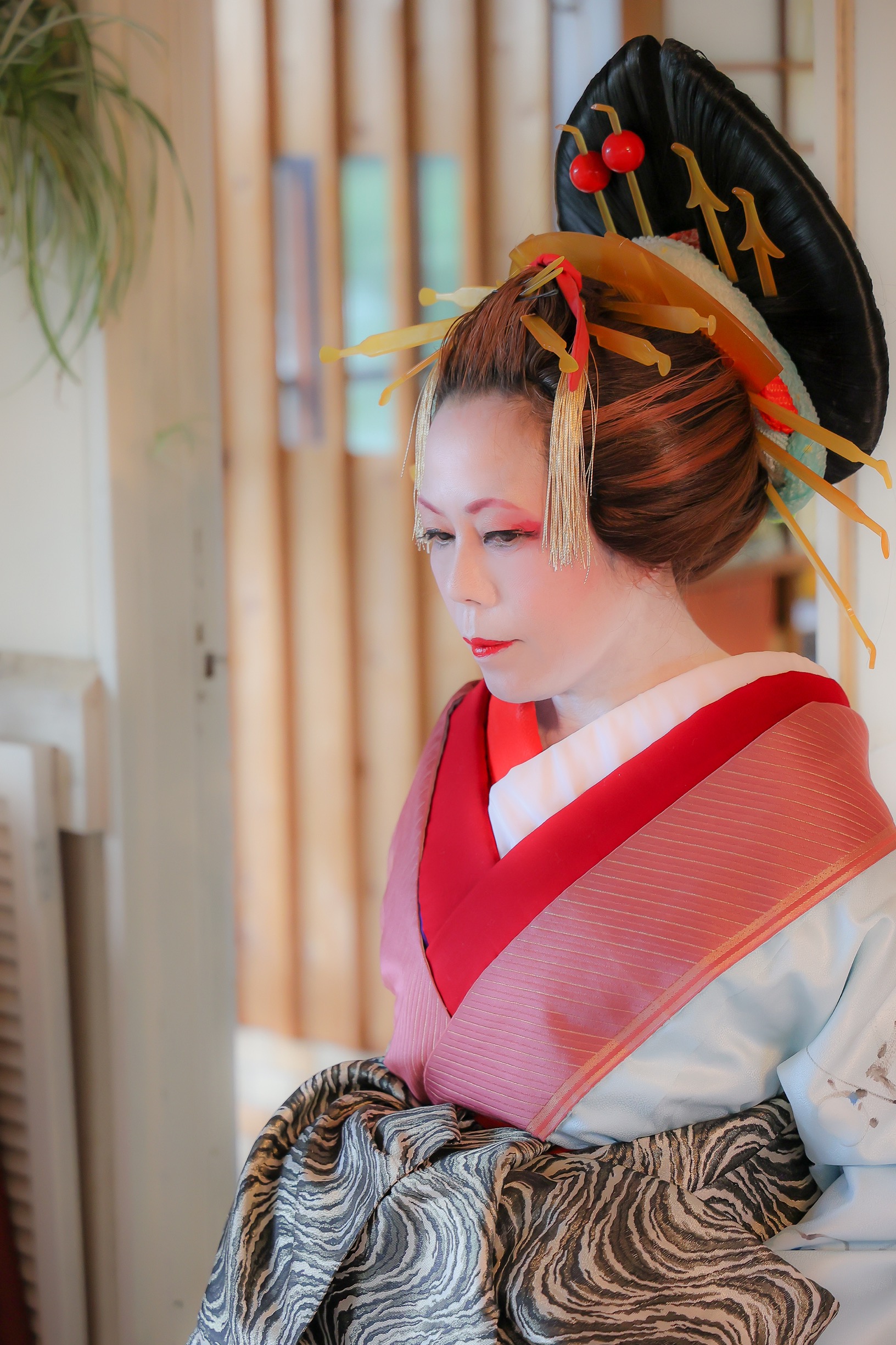 花魁体験撮影「kimonofactory にいさと」関東、群馬、桐生、新里にて