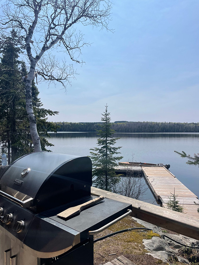 Otter Small Deck Viewing Lake May 2023