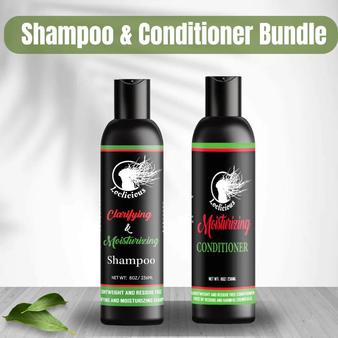 Loclicious Clarifying Moisturizing Shampoo Conditioner Bundle