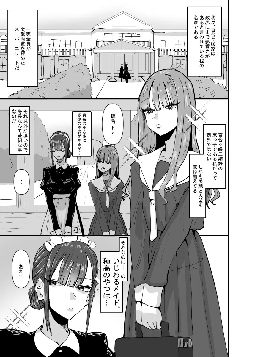 いじわるなドSメイドをわからせたいお嬢様の話 2枚目