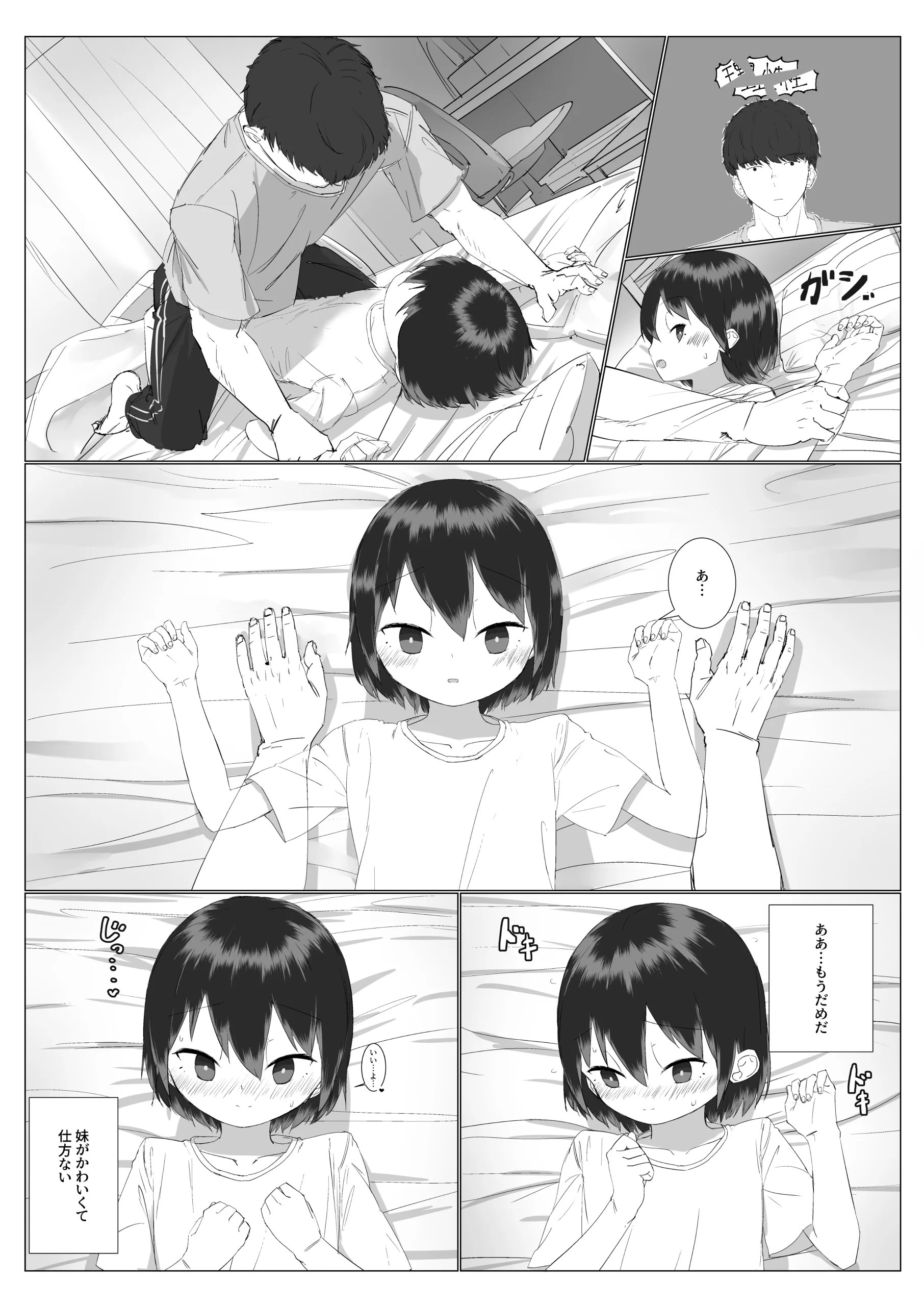 o niichan to isshono futon de nete moii？ imouto ga kawaisu gite ani no risei ga houkai w