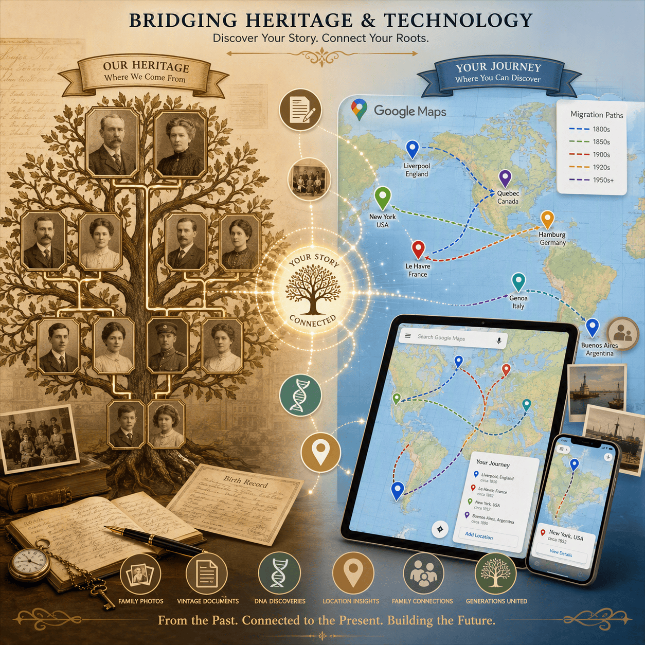 Visualize Your Ancestry: Using Google Maps for Genealogy