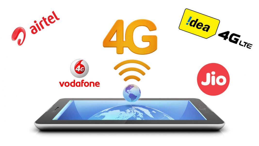 What is the difference in 4G reliance and 4G Airtel?