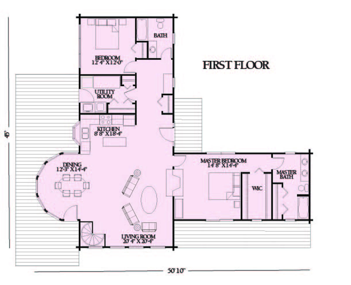 Log Cabin Waterford floor plan 2