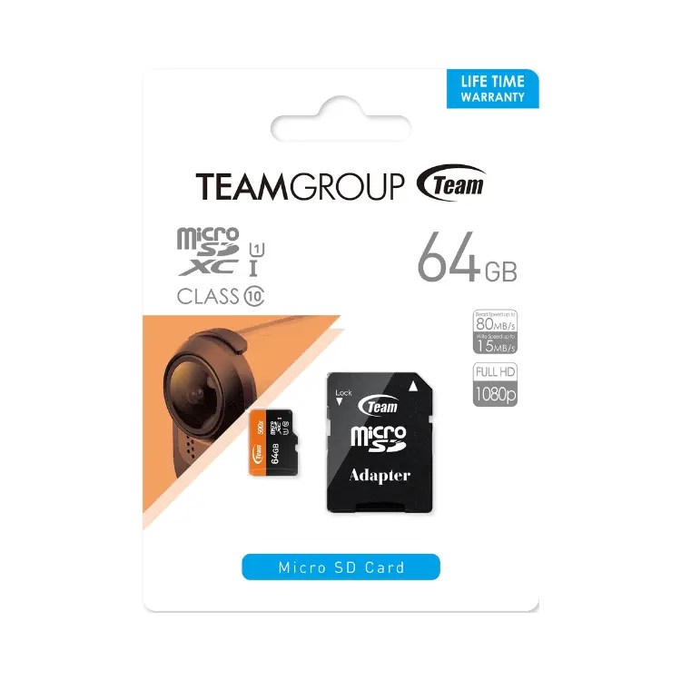 Powerful & Reliable TEAMGROUP 64GB SD Card