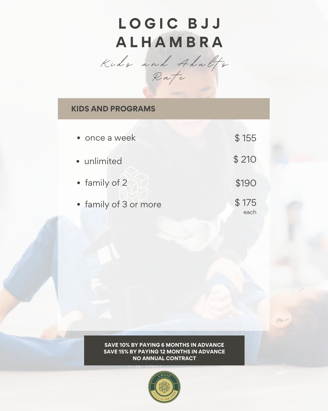 Logic Brazilian Jiu-Jitsu Alhambra facility image