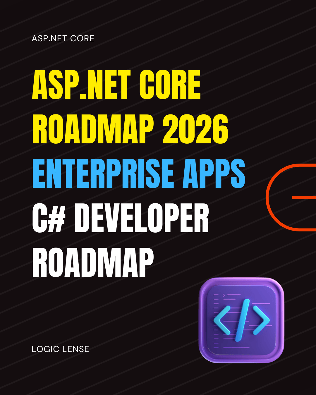 ASP NET Core Developer Roadmap 2026 By Logic Lense Logic Lense ASP.ENT Core Roadmap In ASP.NET Core Cover 