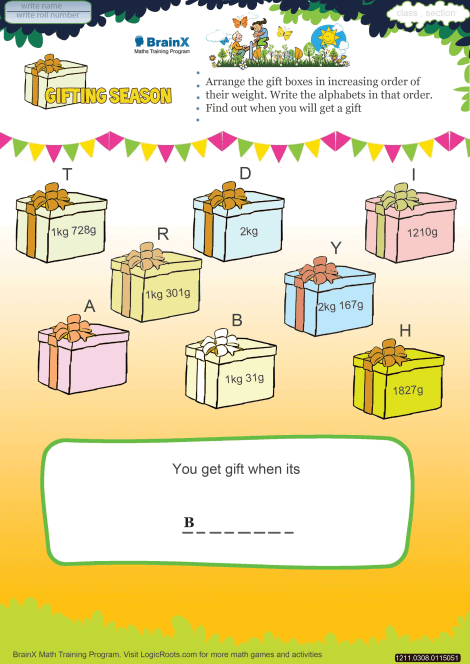 gifting season math worksheet for grade 3 free printable worksheets