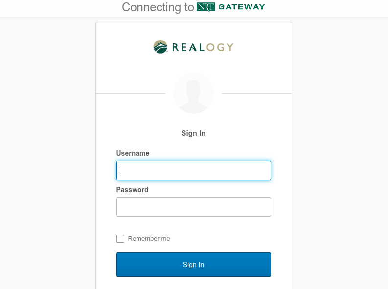 Realogy Prod Sign In
