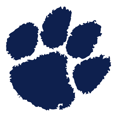 Blue Wildcat Paw Logo Logodix