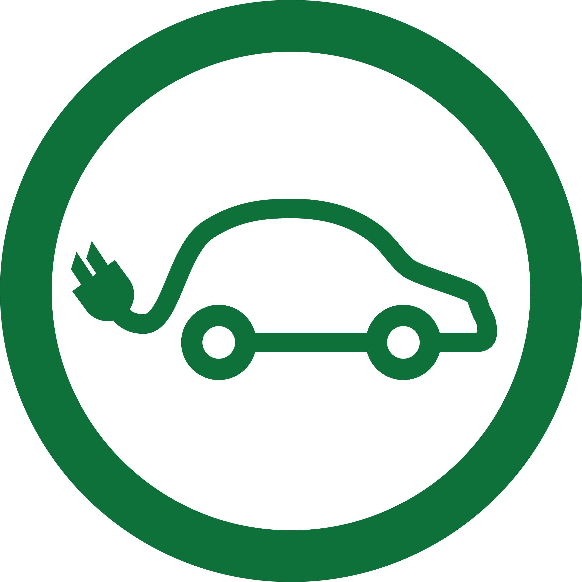 Electric car logo
