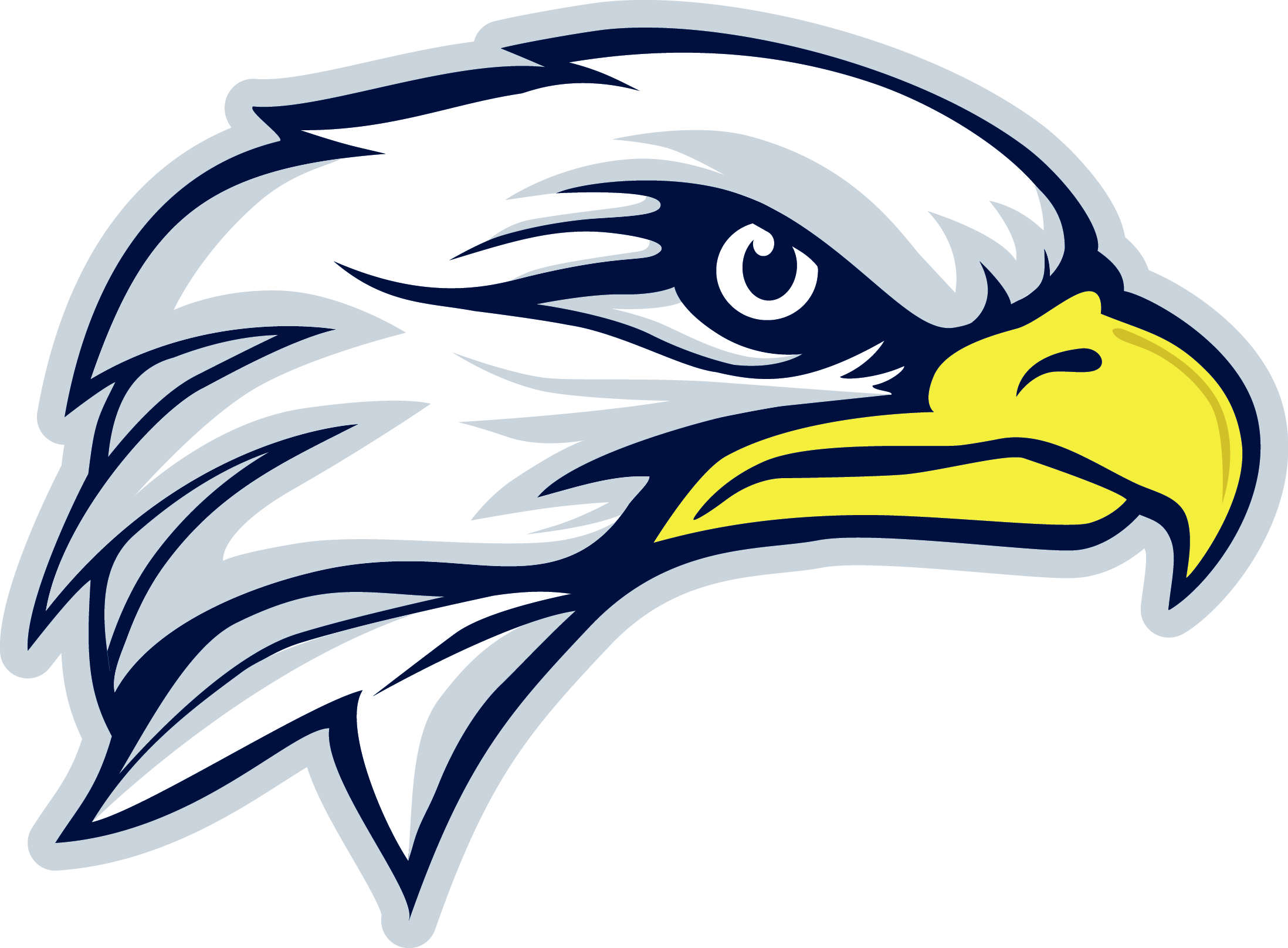 Blue Eagle Head Logo Logodix