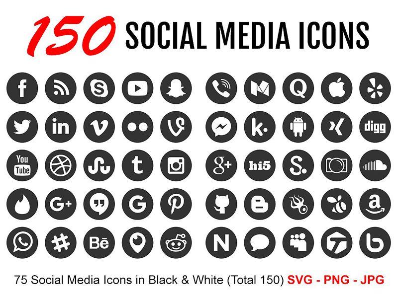 White Social Logo Logodix