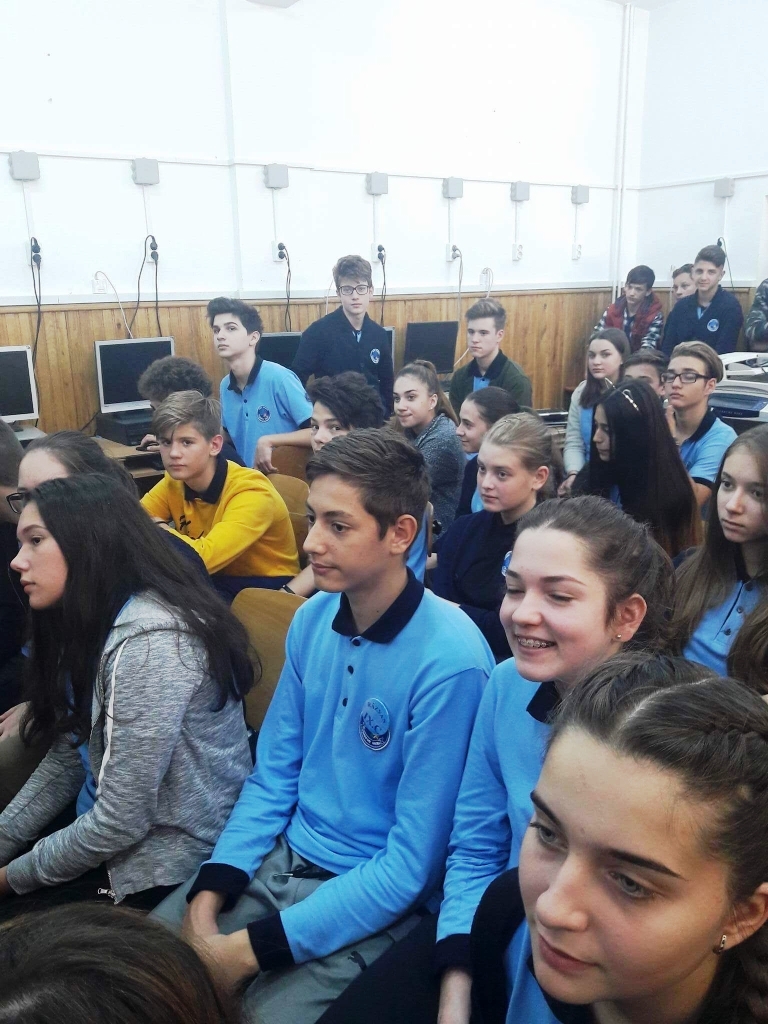 La prezentarea proiectului Erasmus