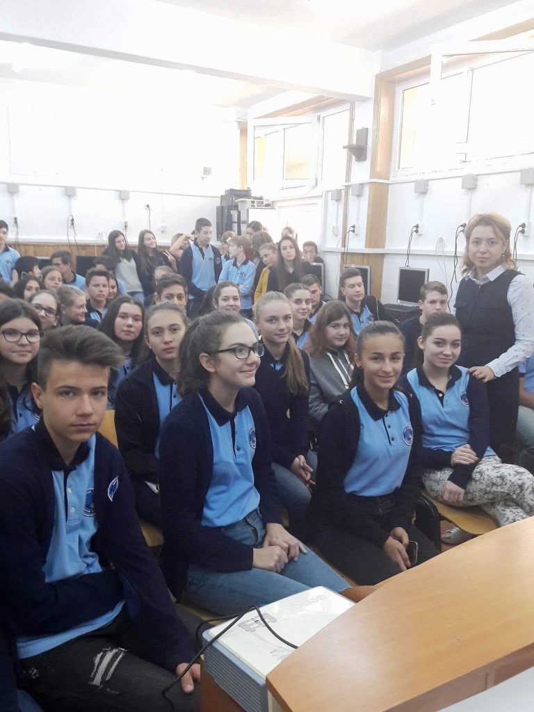 La prezentarea proiectului Erasmus