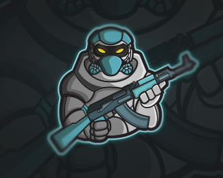 Logopond Logo Brand Identity Inspiration Robot Soldier Mascot Logo Design